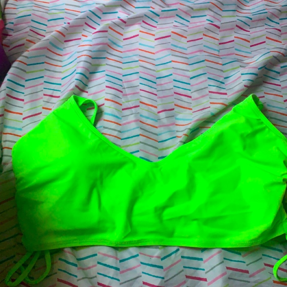COPY - Lime Green Bathing Suit Top